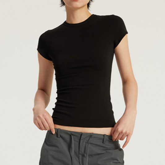 Chic Slim-Fit Crew Neck T-Shirt
