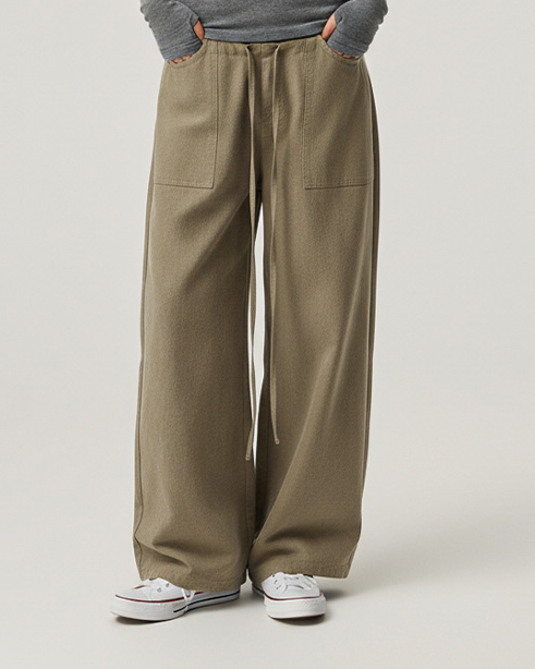 Double Waistband Cargo Pants