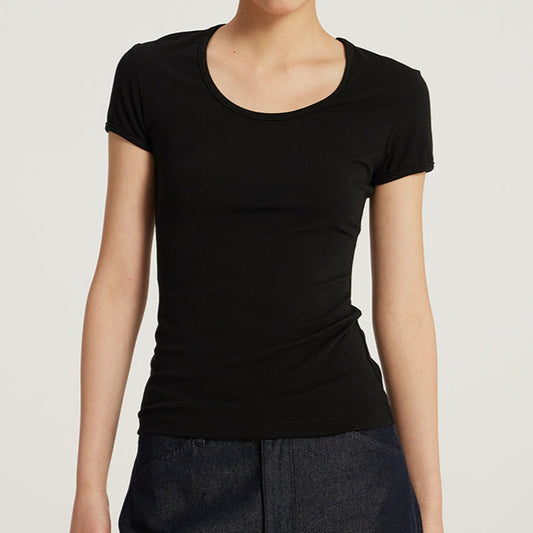Effortless Chic U-Neck Slim Top