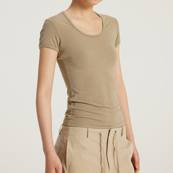 Effortless Chic U-Neck Slim Top