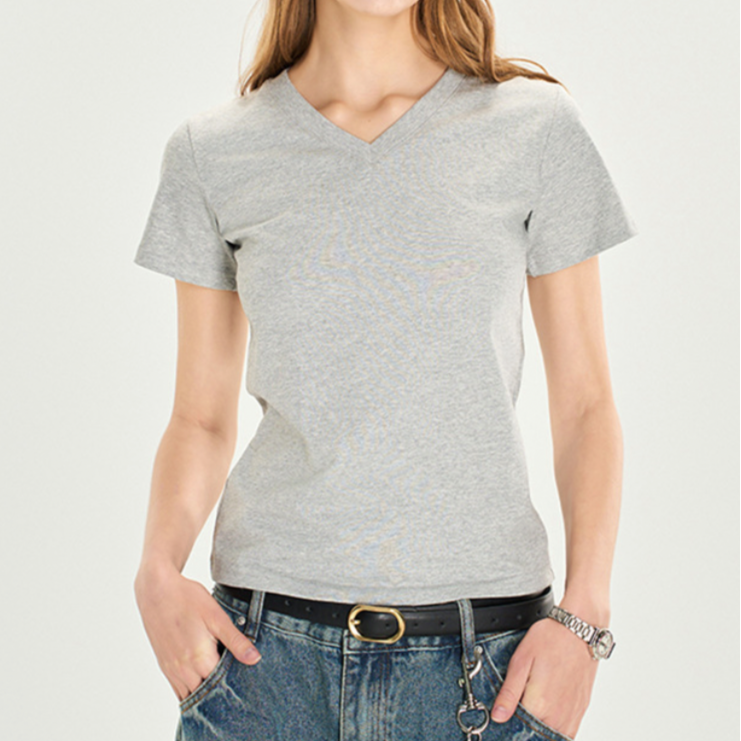 Hot Babe V-Cut Crop Tee