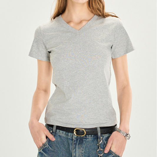 Hot Babe V-Cut Crop Tee