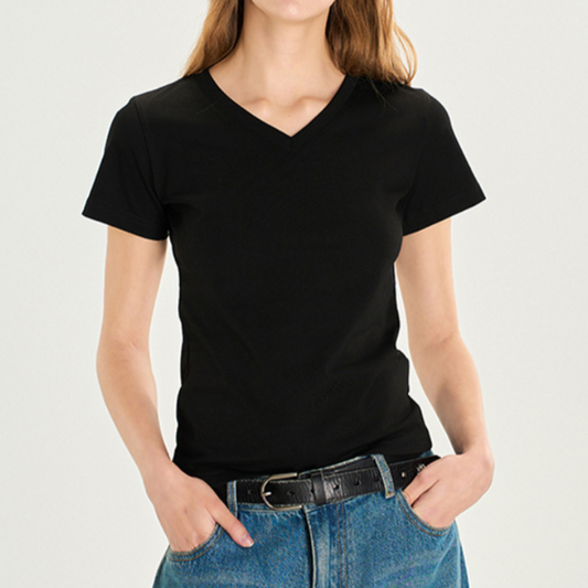 Hot Babe V-Cut Crop Tee