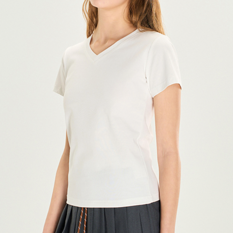 Hot Babe V-Cut Crop Tee