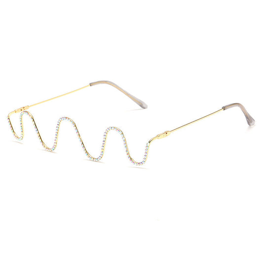 Diamond Wave Eyeglass Frames