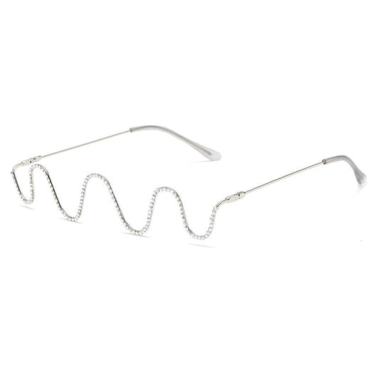 Diamond Wave Eyeglass Frames