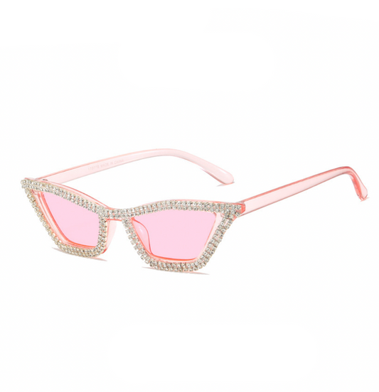 Rhinestone Cat Eye Sunglasses