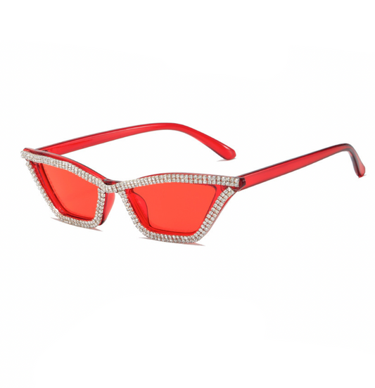 Rhinestone Cat Eye Sunglasses