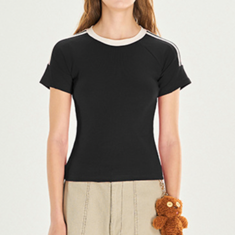 Streetwear 3-Line Cropped Top