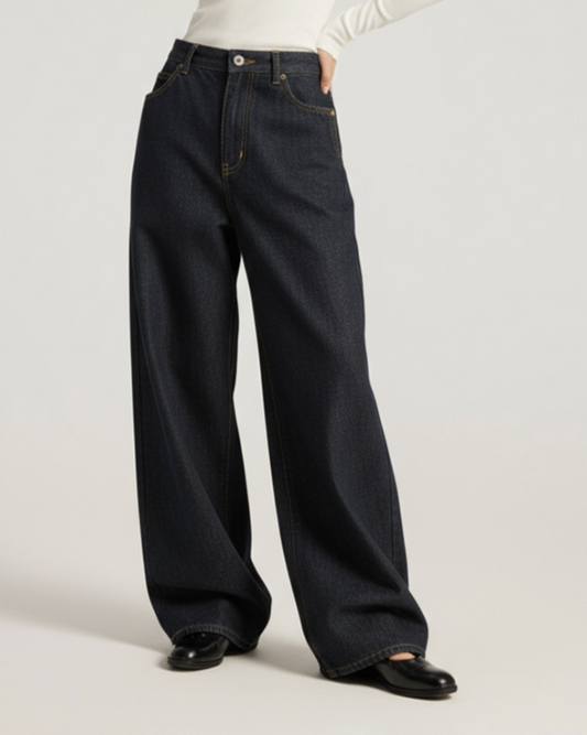 Vintage Cut Wide Jeans