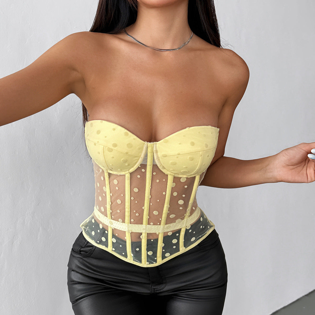 Breezy Dot Corset Tank