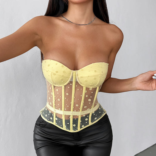 Breezy Dot Corset Tank