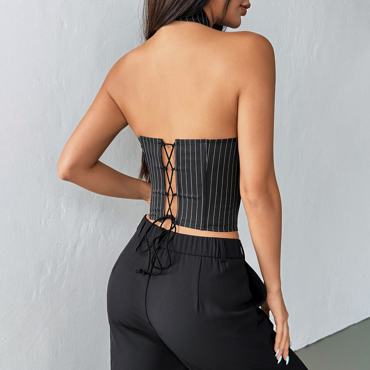 Dark Academia Tie-Neck Waistcoat
