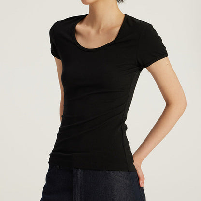 Effortless Chic U-Neck Slim Top