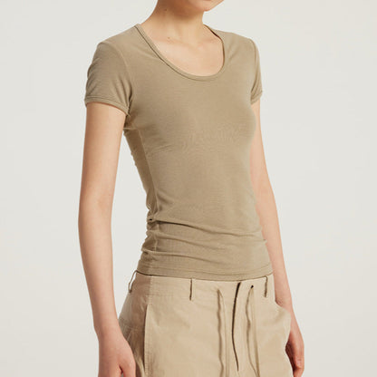 Effortless Chic U-Neck Slim Top