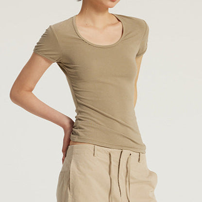 Effortless Chic U-Neck Slim Top