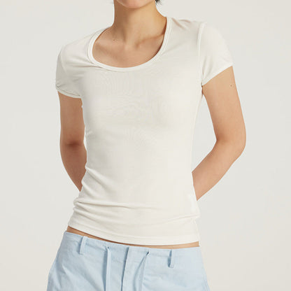 Effortless Chic U-Neck Slim Top