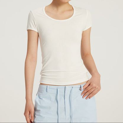 Effortless Chic U-Neck Slim Top