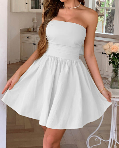 Elegant Grace Strapless Dress