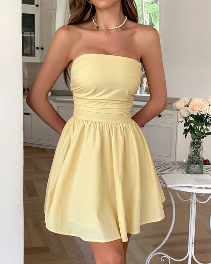 Elegant Grace Strapless Dress