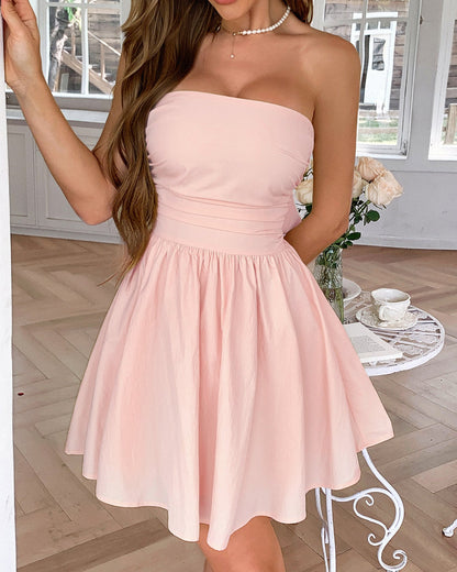 Elegant Grace Strapless Dress
