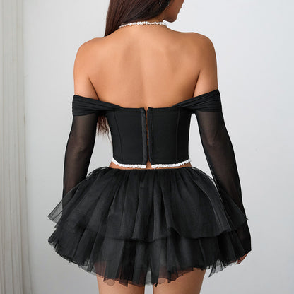 Hot Girl Off-Shoulder Knit Top