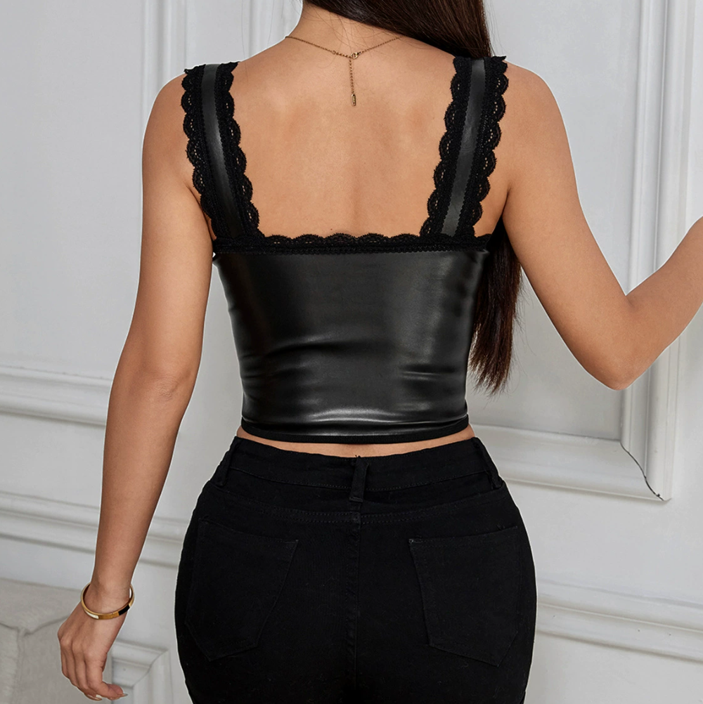 Noir Lace Fusion Bustier
