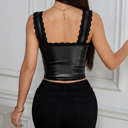 Noir Lace Fusion Bustier