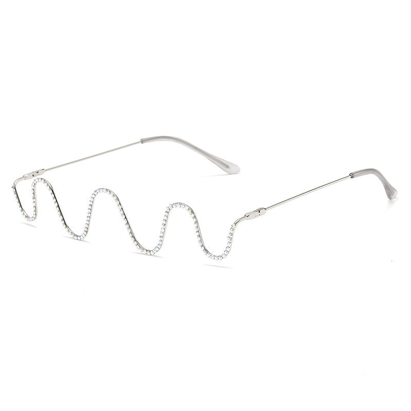 Diamond Wave Eyeglass Frames