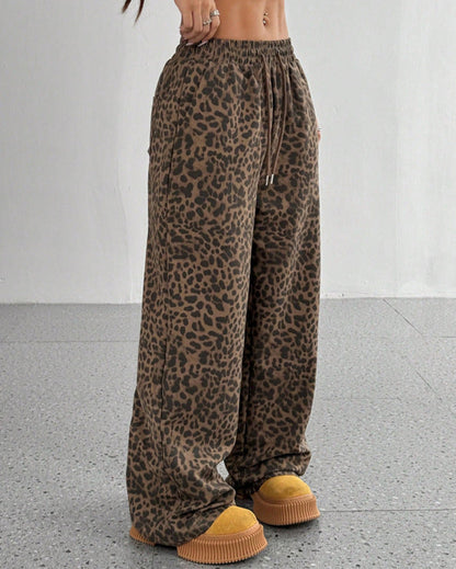 Quiet Luxury Leopard Pants