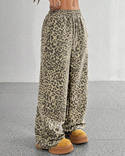 Quiet Luxury Leopard Pants