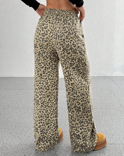 Quiet Luxury Leopard Pants