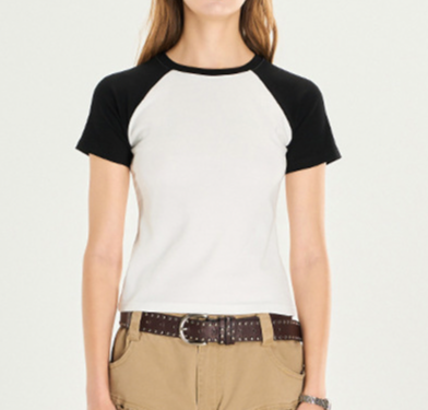 Retro Raglan Crop Tee