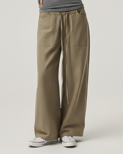 Double Waistband Cargo Pants