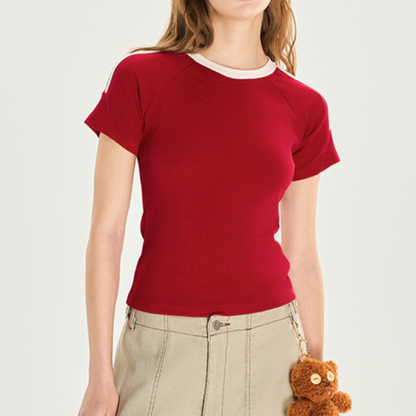 Streetwear 3-Line Cropped Top