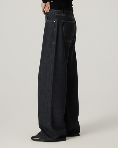 Vintage Cut Wide Jeans